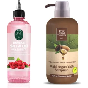 Eyüp Sabri Tuncer Frambuazlı Sirke & Saç Toniği 500  ml ve Şampuan