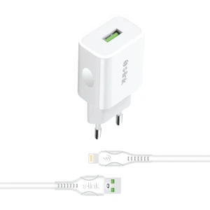 AND-EC14B 1A Beyaz Ev Sarj Cihazi ve Lightning Data + Sarj Kablosu