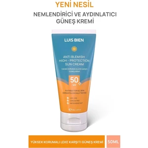 Luis Bien Leke Karşıtı Spf +50 Tüm Ciltler Için Yüksek Korumalı Güneş Kremi 50 ml