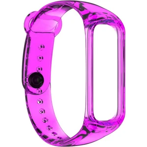 Samsung Galaxy Fit 2 R220 Kordon Transparent Clear Band Pembe