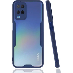 Oppo A54 Tam Korumalı Renkli Kenarlı Parfe Kılıf