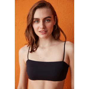 Siyah Clean Strapless Bikini Üstü