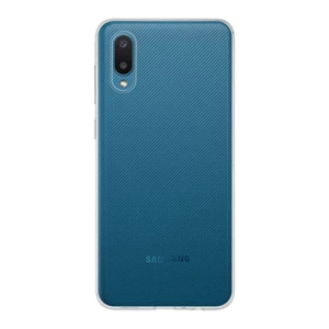 Case World Samsung Galaxy A02 ile Uyumlu Kapak 1mm Şeffaf Silikon ile Uyumlu Kılıf