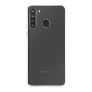 Case World Samsung Galaxy A21 ile Uyumlu Kapak 1mm Şeffaf Silikon ile Uyumlu Kılıf