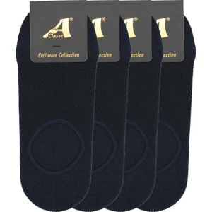 A Classe Pike Örgü Patik-Çetik Lacivert Çorap (Spor Ayakkabıdan Görünmez)