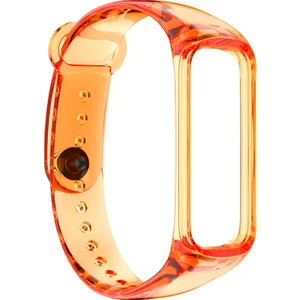 Samsung Galaxy Fit 2 R220 Kordon Transparent Clear Band Turuncu