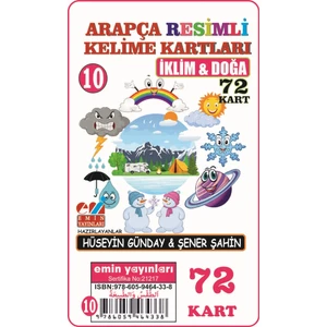İklim ve Doğa - Arapça Resimli Kelime Kartları 10 72 Kart