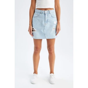 A Form Yırtık Detaylı Mini Jean Etek X6859AZ22SM