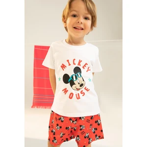 Erkek Bebek Disney Mickey & Minnie Tiişört Deniz Şort Takım T4118A222SM