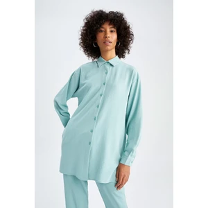 Regular Fit Uzun Kollu Gömlek Tunik Y7315AZ22SM
