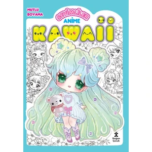 Kawaii Anime Mutlu Boyama 2 Yeşil