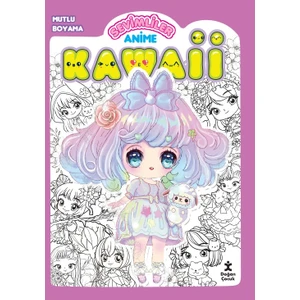 Kawaii Anime Mutlu Boyama 1 Mor