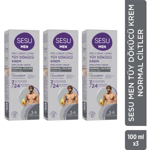 Erkekler Için Tüy Dökücü Krem 100 ml 3 Adet