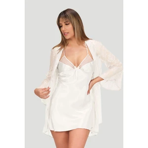 Nbb Ekru Precious Gecelik Sabahlık Takımı