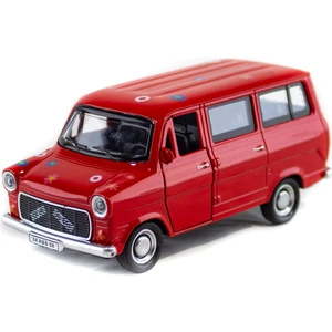 Metal Ford Çiçek Abbas Çek Bırak Oyuncak Minibüs 13 cm