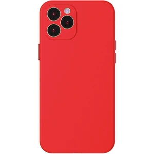 Liquid Silica Gel iPhone 12 Pro Max Kılıf Kırmızı