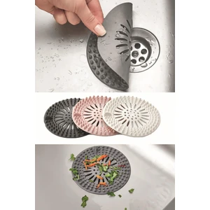 Süzgeçli Silikon Lavabo ve Küvet Tıkacı Yuvarlak Lavabo Tıkacı