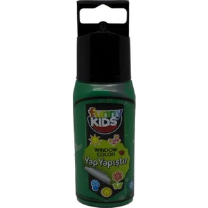 Funny Kids Yap Yapıştır Cam Boyası 60CC - 7520 Yeşil