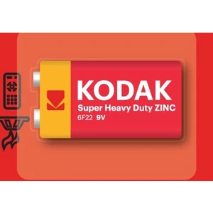 Super Heavy Duty 1 Adet 9 Volt Çinko Karbon Pil (30412286)