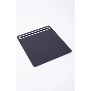 Turgut Office Deri Mousepad Düz Siyah Krom Detaylı