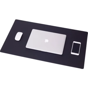 Turgut Office Deri Masa Sümeni Siyah 80X45CM