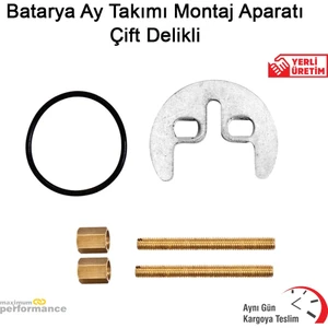 OKÇU KARDEŞLER YAPI MARKET Batarya Ay Takımı Montaj Aparatı Çift Delikli