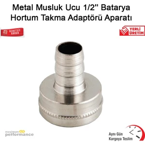 OKÇU KARDEŞLER YAPI MARKET Metal Musluk Ucu 1/2'''' Batarya Hortum Takma Adaptörü Aparatı