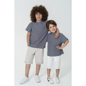 For You Kids Organik Yakası Düğmeli Gömlek S26903