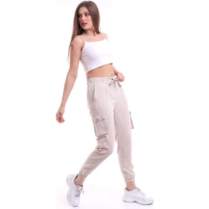 Keten Pantolon Kargo Cep