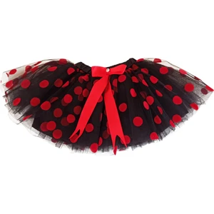 Kırmızı Puantiyeli Kız Çocuk Tütü Etek
