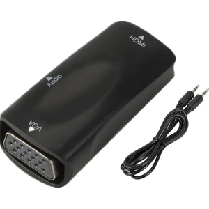 4979 HDMI To VGA Monitör Ses Destekli Çevirici Dönüştürücü Adaptör Dişi-Dişi