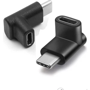 USB 3.1 Type-C Uzatma 90 Derece Dirsek Dişi Erkek Çevirici Dönüştürücü
