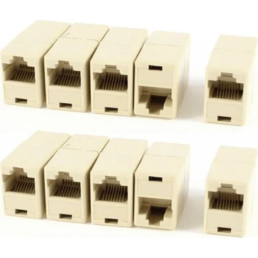 OEM Cat-5 Cat-6 Rj-45 Dişi Dişi Uzatma Aparatı Rj-45 Ara 10