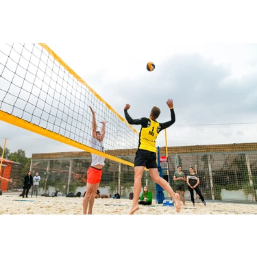 Attiba Voleybol Filesi ve Voleybol Topu Beraber/ 1 Adet Standart Ölçü Naylon Voleybol Filesi ve 1