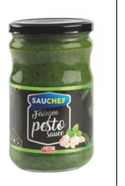 Sauchef Pesto Sos 600 gr Cam Şişe Yemeklik Sos