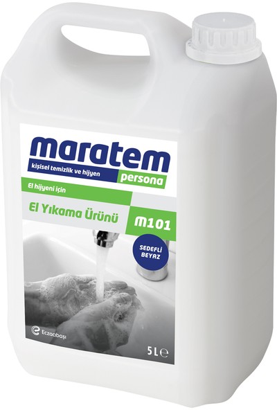 Maratem 101 Sıvı El Yıkama Ürünü-Sedefli Beyaz 5 kg