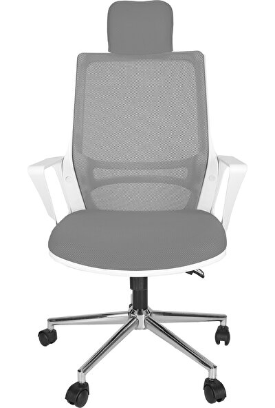 Gizmo Fileli Şef Bilgisayar Ofis Çalışma Sandalyesi Koltuğu FK1200 Açıkgri