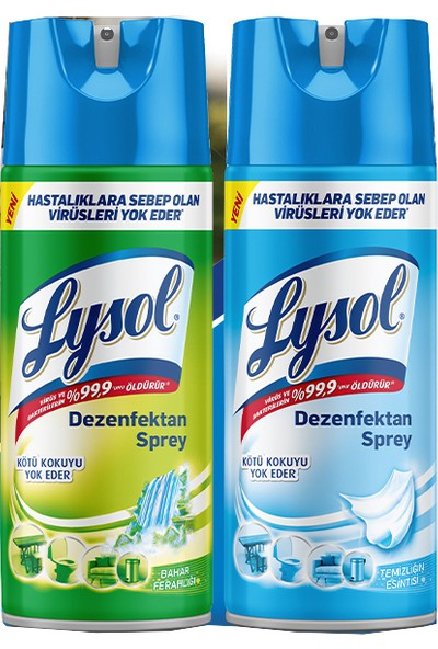 Lysol Dezenfektan Sprey Temizliğin Esintisi Yüzeyler İçin 400 ml