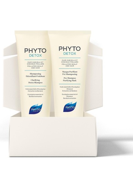Detox Shampoo Cansız Matlaşmış Saçlar Için Detoks Etkili Arındırıcı Şampuan Mask Ikili Set