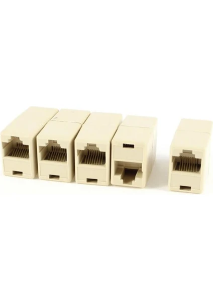 Cat-5 Cat-6 Rj-45 Dişi Dişi Uzatma Aparatı Rj-45 Ara 5 Adet