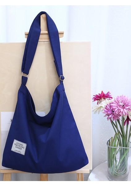 Covelin Kadın Retro Büyük Boy Kanvas Omuz Çantası (Yurt Dışından) modelleri