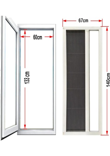 Plise Pileli Akardiyon Katlanır Sürgülü Sineklik Kapı Pencere SİNEKLİĞİ(EN:0X100CM-BOY:0X220CM) modelleri
