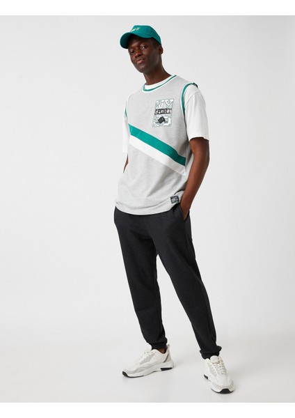 Bağcıklı Fermuarlı Cepli Eşofman Altı