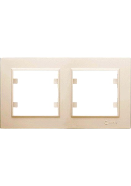 Karea Krem Ikili Çerçeve