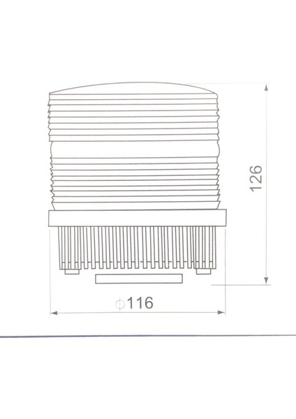 Ledli Ikaz Lambası 220V Ac Sarı