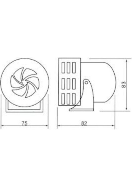 Motorlu Siren 220V Kırmızı