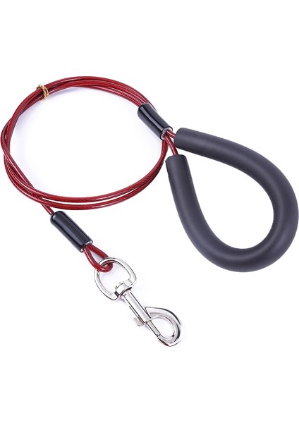Pet Isırık Dövme Teli Çekiş Halatı, Uzunluk: 150CM (Kırmızı) (Yurt Dışından)
