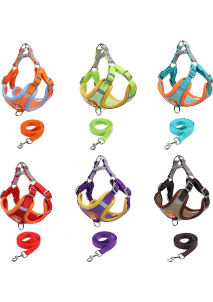 BL-867 Pet Göğüs Kayışları Yansıtıcı Köpek Çekiş Halkı, Boyut: S (Mor) (Yurt Dışından)