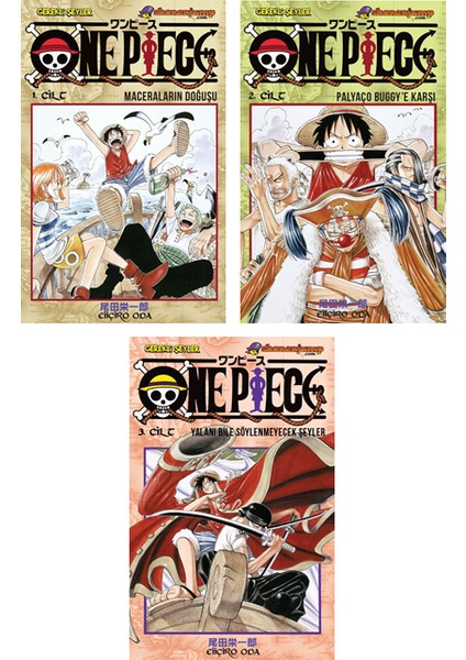 One Piece 1-2-3. Ciltler Manga Seti - Eiichiro Oda