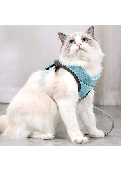 Kedi Tasma Evcil Hayvan Göğüs Kablo Demeti Tasması, Boyut: L (Yeşil) (Yurt Dışından)